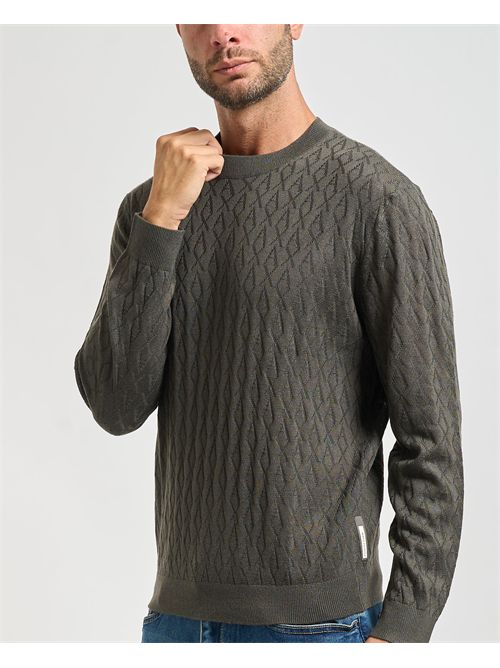 Armani Exchange men's sweater with wave pattern ARMANI EXCHANGE | XM000878-AF11982U8144